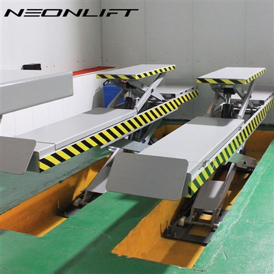 Lift Penjajaran Gunting Hidraulik Di Dalam Tanah